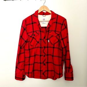 Topo Designs red flannel shirt
